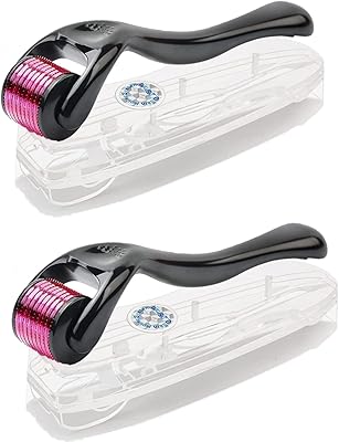 2pcs derma roller pour la croissance des cheveux 05 mm 540 micro aiguilles