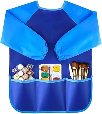 Tabliers d'art pour enfants 2 pièces tablier de dessin imperméable à manches longues
