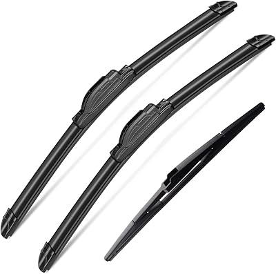 Ensemble de 3 pour toyota sienna 2011-2021, balais d'essuie-glace avant et arrière