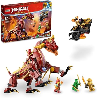 ® ninjago® heatwave transforming lava dragon 71793 ensemble de construction