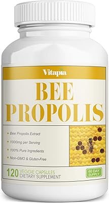 Vitabia bee propolis 1000 mg - 120 capsules végétariennes - approvisionnement de 60