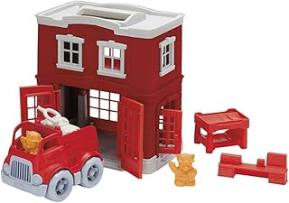Jouet de caserne de pompiers green toys, multicolore, pfir-1156