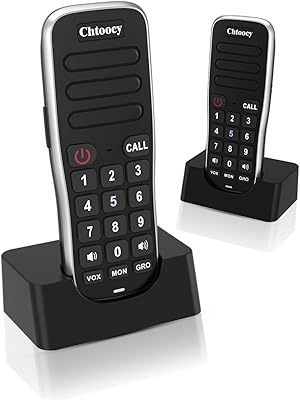 Système d'interphone sans fil rechargeable chtoshi pour la maison avec une portée