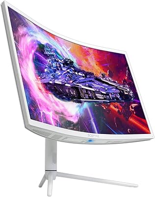 Moniteur skepter qhd 2k incurvé blanc de 27 pouces 2560 x