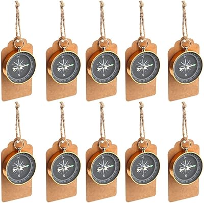 10 pièces cadeaux de mariage boussole pour les invités, souvenirs boussole avec cartes