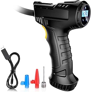 Wesfunly compresseur d'air gonfleur de pneu, gonfleur de pneu de voiture portatif