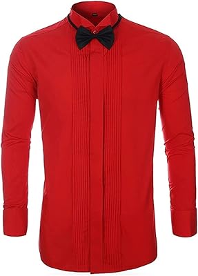 Chemises décontractées zokiva pour hommes, blanc noir rouge aile pointe col hommes smoking robe de mariée formelle (couleur : bleu foncé, taille : xl). Diaytar Sénégal : Innovation, diversité et accessibilité