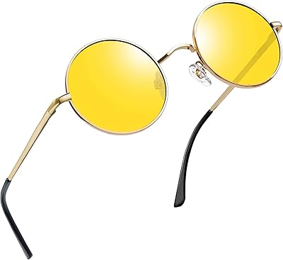 Lunettes de soleil rondes polarisées pour hommes et femmes, lunettes de soleil avec protection uv, petits cercles hippies john lennon, plusieurs couleurs, petit rond. Achetez malin avec Diaytar Sénégal, votre partenaire shopping 100% digital