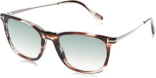 Lunettes de soleil carrées pour hommes ft0625 marron/bleu, marron/bleu