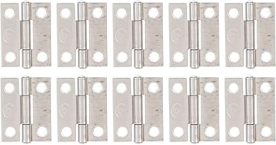 10 pièces charnière bout à bout 1 pouce en acier inoxydable pliant petites