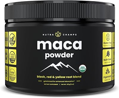 Poudre de maca biologique nutrachamps (8 oz)