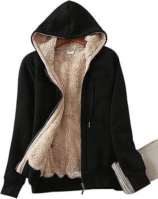 Pull d'hiver à capuche en polaire sherpa chaude et épaisse pour femme