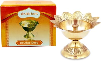 Lampe à huile en laiton shopkart pour pooja / brûleur / diya