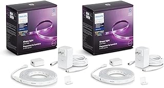 Kit de bande lumineuse intelligente bluetooth philips hue avec base de 2