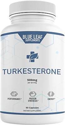 Supplément de trichostérone blue leaf 500 mg (extrait d'ajuja turkestanica) - 60 capsules