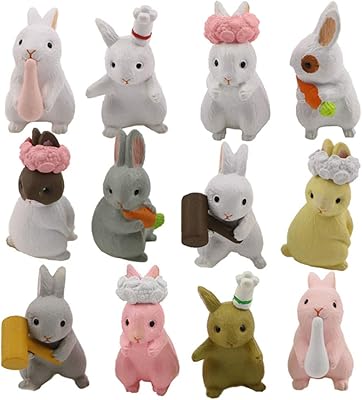 Morph me 12 pièces de décoration de gâteau en forme de lapin pâques mini lapin pour ensemble. Diaytar : Le premier choix des acheteurs avisés