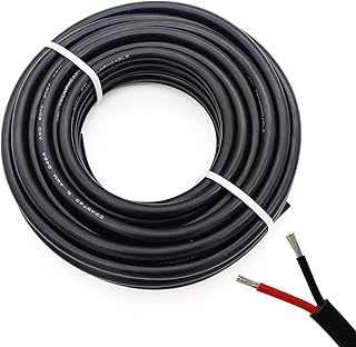 Câble d'alimentation led rouge et noir à deux conducteurs 20awg ul2464