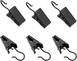 Quidel 100 pièces pinces à rideaux en acier inoxydable lumières de fête support