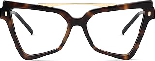 Lunettes de soleil aviateur surdimensionnées pour femmes carima avec monture à verres transparents