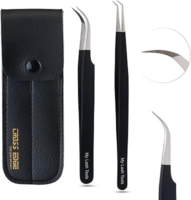Cross edge corporation my lash tools pince à cils à pointe en fibre