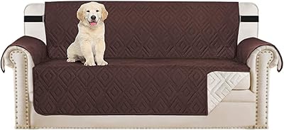 Housse de protection matelassée réversible pour canapé 1, 2, 3 places avec sangles
