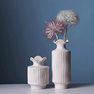 Vase en céramique irrégulière de style nordique moderne, vases en forme de beignet