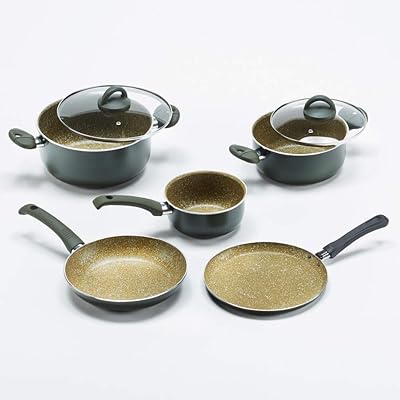 Batterie de cuisine vanille 7 pièces multicolore