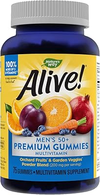 Nature's way alive! multivitamines premium pour hommes plus de 50 prend en charge