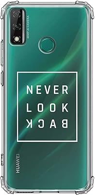 Coque transparente classique élégante compatible avec huawei y8s coussin d'air doux anti-chute