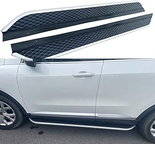 2 pièces pour hyundai creta 2017-2022 marchepied fixe en aluminium, pédale latérale