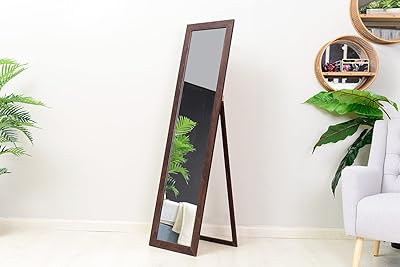 Miroir cheval pristine pan imerat, marron - 41 x 151 cm