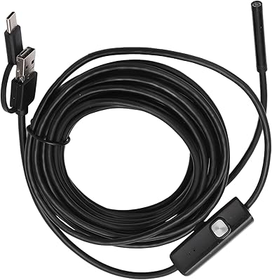 Caméra d'inspection extérieure 3 en 1 pour mobile avec 6 lumières led