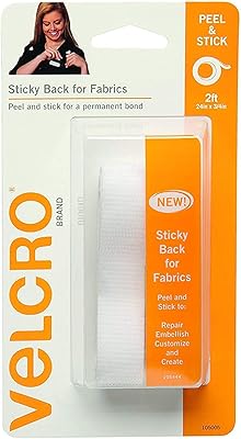 Adhésif pour dos en tissu avec ruban blanc