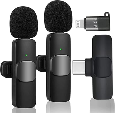 Microphone cravate sans fil professionnel pour iphone et ipad uniquement, microphone bluetooth