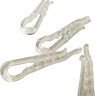 Nifty plaza pinces crocodiles en plastique transparent durable en forme de u