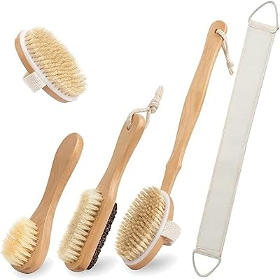 Ensemble de brosses sèches 5 pièces - ensemble de brosses de bain