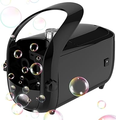 Machine à bulles automatique portable légère avec deux modes de vitesse pour enfants