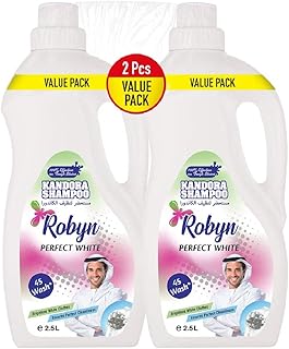 Shampoing robin luxury white kandura détergent liquide 25 l + (pack de 2)