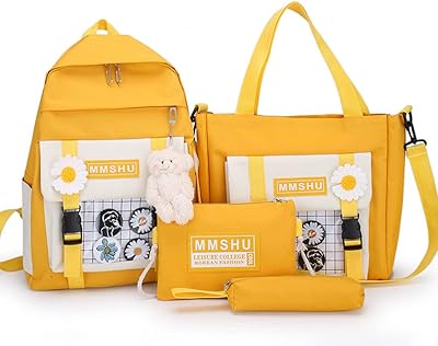 Ensemble de 4 sacs à dos d'école goodrun, sac à dos d'école
