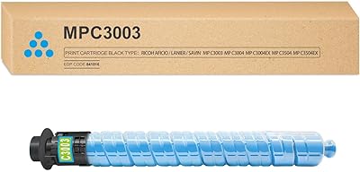 Cartouche de toner bleu cyan mp c3003 mpc3003 841816 compatible avec ricoh aficio/lanier/safin