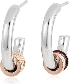 Tommy hilfiger 2780505 boucles d'oreilles à tige en acier inoxydable pour femme, multicolore