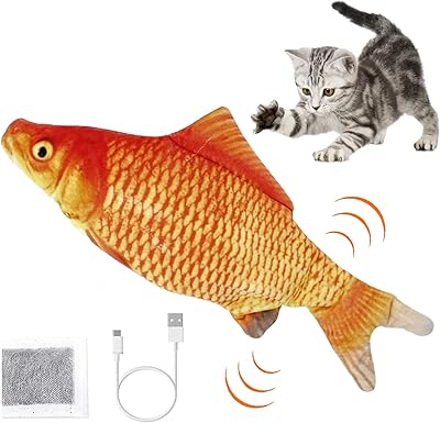 Nouveau style de conception de poisson flexible, jouet électrique pour chat en mouvement
