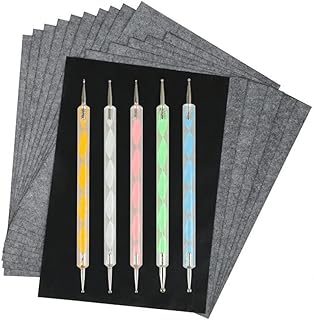Goodrun 100 feuilles de papier transfert carbone noir avec 5 stylos