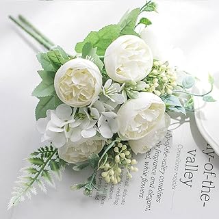 Fleurs artificielles fausses fleurs et plantes en soie plastique pour décoration de table