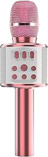 Microphone karaoké sans fil avec sac portable, haut-parleur bluetooth portable pour enregistrer du