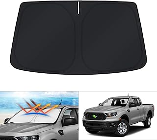 Pare-soleil pliable, taille personnalisée pour ford ranger 2019 2020 2021 2022 2023, pliable