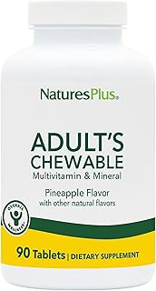 Comprimés à croquer multivitaminés et minéraux pour adultes natures plus - arôme naturel