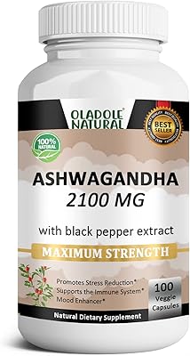 La racine d'ashwagandha biologique pure et naturelle et la poudre d'extrait d'ashwagandha 2100 mg favorisent le soulagement du stress, l'amélioration de l'humeur et du système immunitaire - 100 capsules végétariennes – Photo produit Dakar Sénégal – Livraison rapide La racine d'ashwagandha biologique pure et naturelle et la poudre d'extrait d'ashwagandha 2100 mg favorisent le soulagement du stress, l'amélioration de l'humeur et du système immunitaire - 100 capsules végétariennes. Diaytar : Le e-commerce qui respecte votre budget