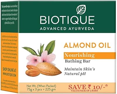 Savon corporel nourrissant à l'huile d'amande biotique bio paquet de 3