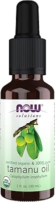 Huile de tamanu biologique now solutions 100 % pure et certifiée